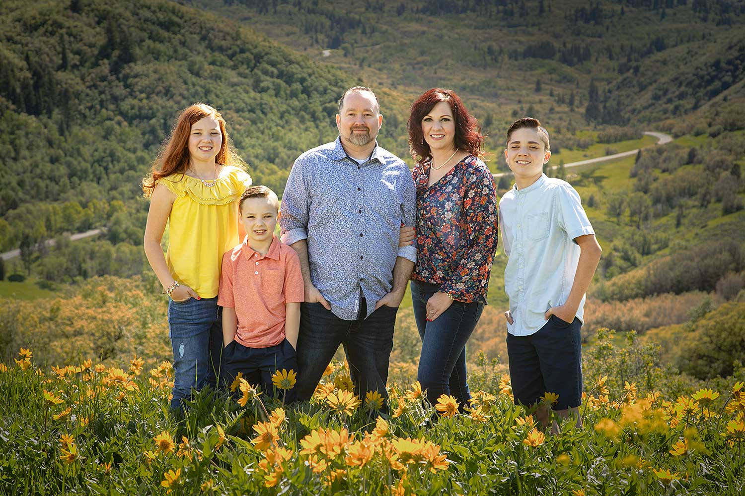 wilflower-family-portrait family in wildflowers